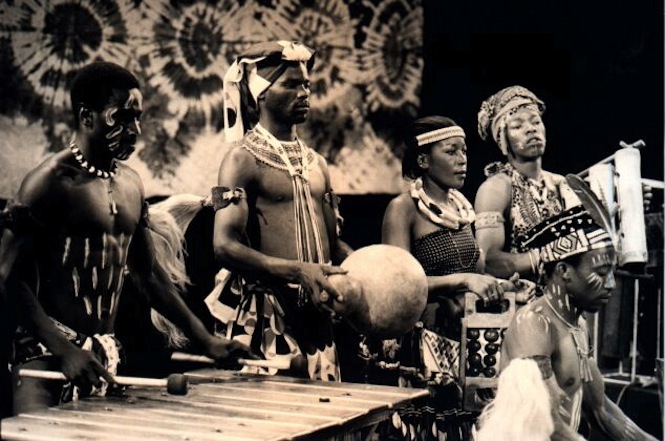 South African percussion ensemble Amampondo