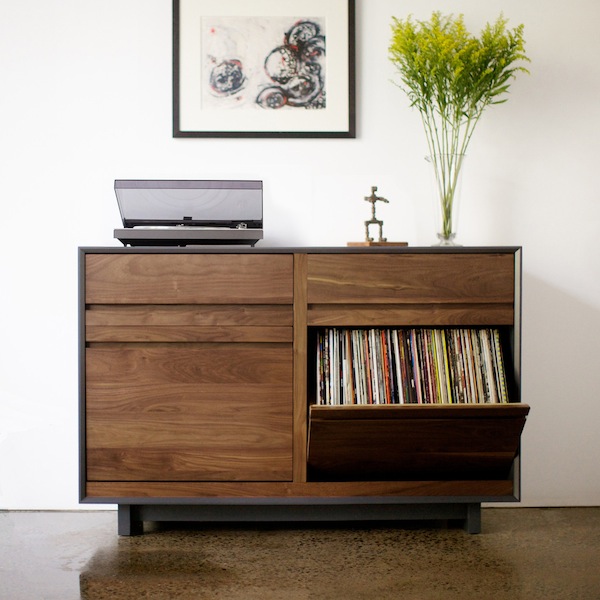 Made my own record storage from IKEA storage crates and